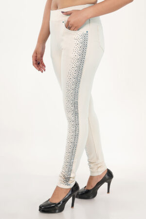 white jeggings for women