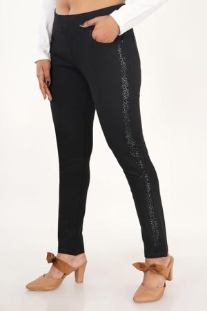 high waisted black Jeggings with pockets