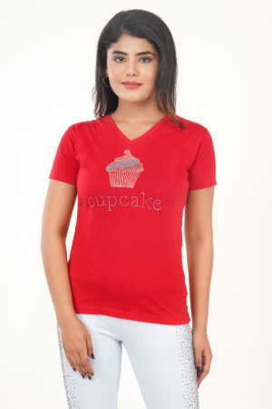 womens cotton v neck t shirts