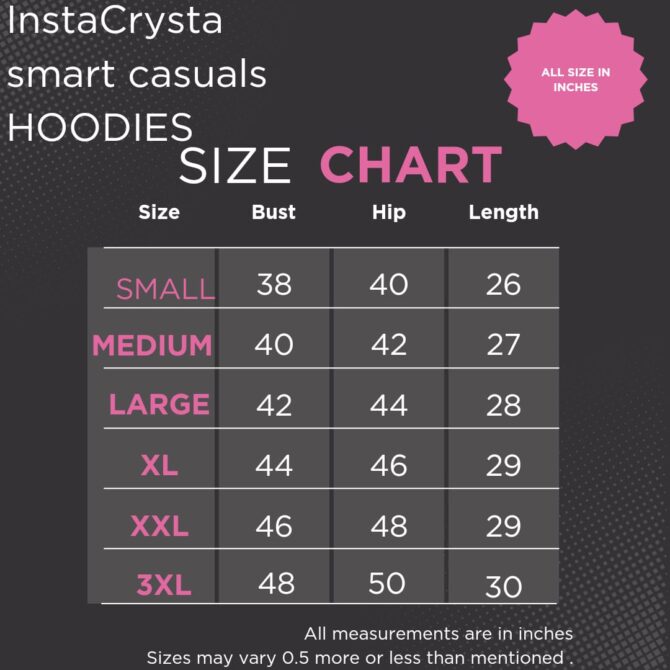Hoodie Winter Wear Crystal Work Design Lightning Color Navy Blue Size (S-3XL) - Image 8