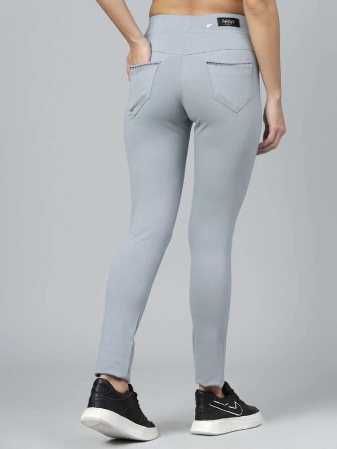 Womens Jeggings Slim fit Stretchable Crystal Work - Image 6
