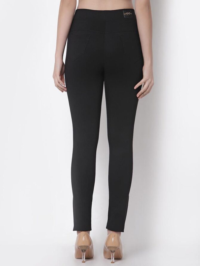 Rhinestone Embellished Straight Fit Jeggings - Image 5