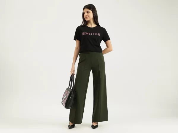 Round Neck Embellished T-Shirt
