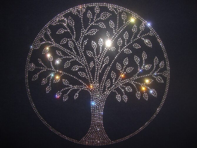 Rhinestone T-shirt Size S - 4XL