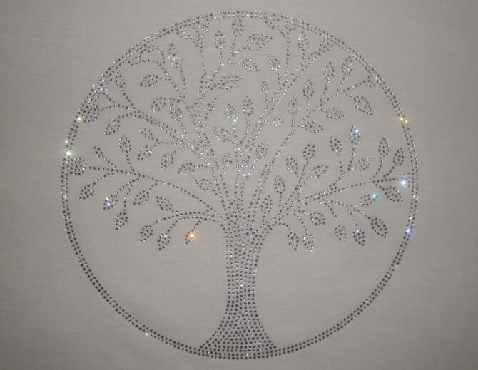 Rhinestone T-shirt Size S - 4XL