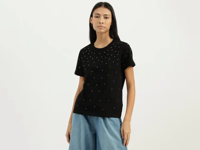 Embellished Tshirt Round Neck