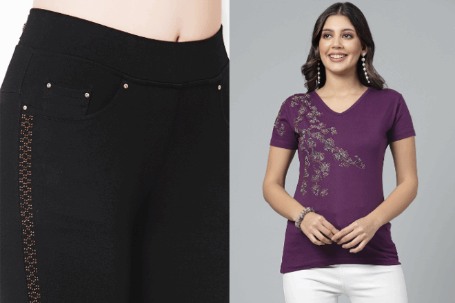 Swarovski Crystals jeggings