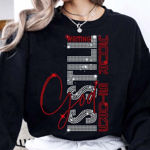 Crystal Rhinestone Design T-Shirt Sticker