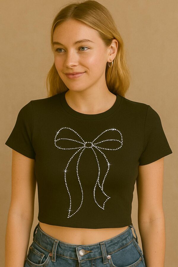Crystal Rhinestone Design T-Shirt Sticker